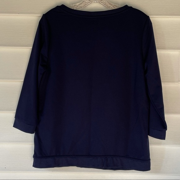 LC Lauren Conrad Embroidered Sweatshirt Sz M - Picture 6 of 7